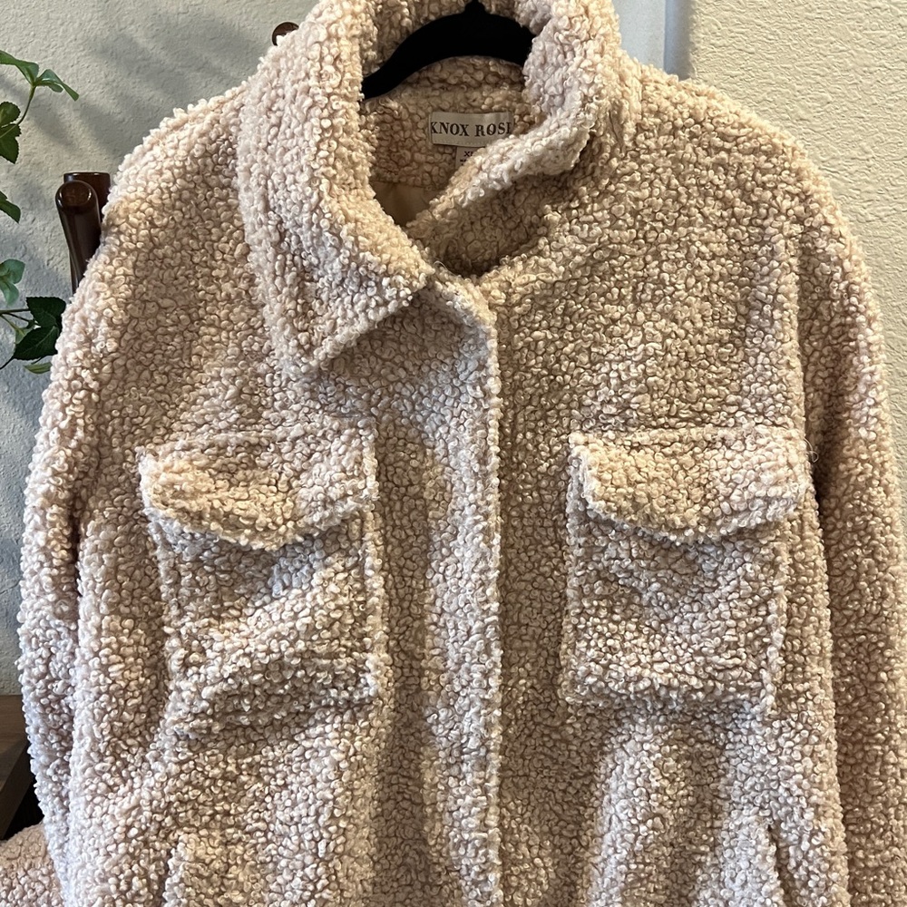 Knox Rose Women's Tan Teddy Jacket